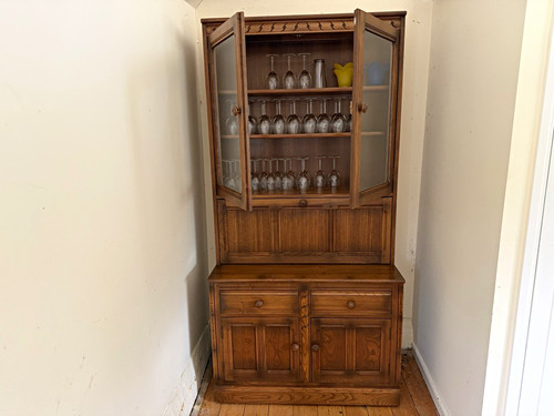 Ercol mural display cabinet - mural,