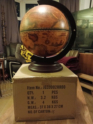 Vintage globe tabletop drinks - tabletop,