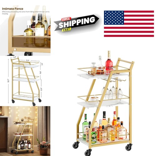 Rolling beverage cart with cup - rolling,