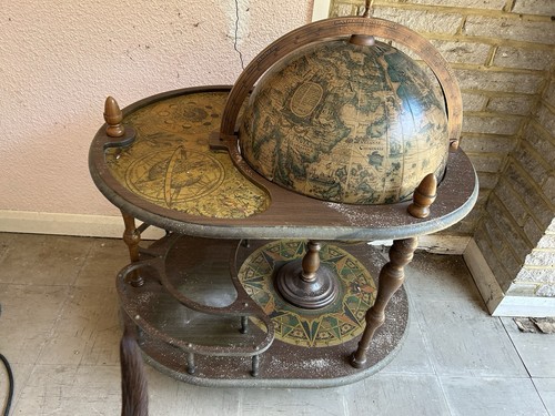 Vintage globe drinks cabinet - globe,