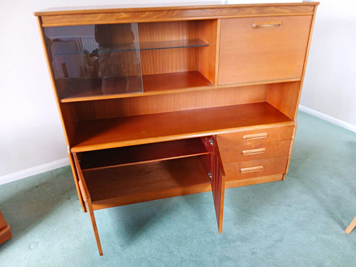 Jentique teak wood glass - teak,